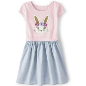 Place girls bunny dress size medium 7/8 .